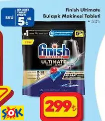 FİNİSH ULTİMATE BULAŞIK MAKİNESİ TABLETİ 58'Lİ FİNİSH ULTİMATE BULAŞIK MAKİNESİ TABLETİ 58'Lİ